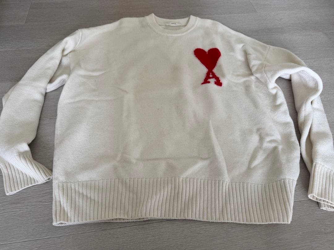 アミパリス　ホワイト　ニット　セーター