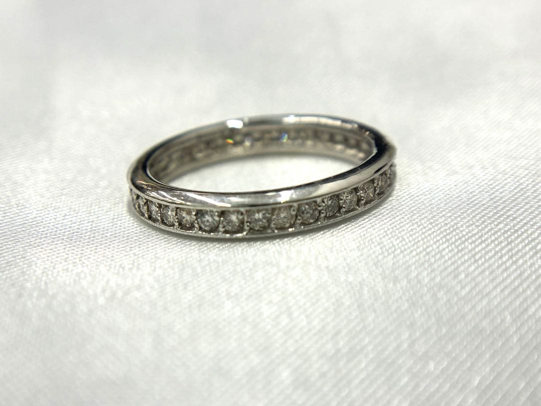 36:プラチナダイヤモンドフルエタニティリング　トータル0.5ct サイズ11号 36:プラチナダイヤモンドフルエタニティリング トータル0.5ct サイズ11号