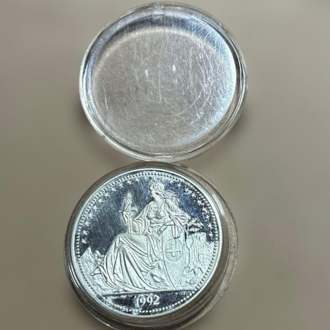 な*い様 旧スイス記念銀貨 - メルカリ