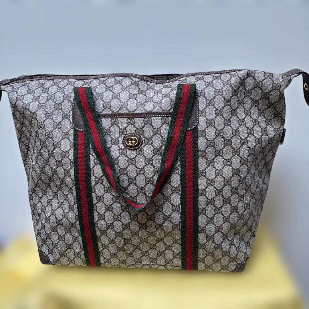 Gucci GGパターン ボストンバッグ 大容量 未使用品 期間限定 GUCCI（グッチ） （未使用 展示品）グッチ マキシ GG 2way ショルダー