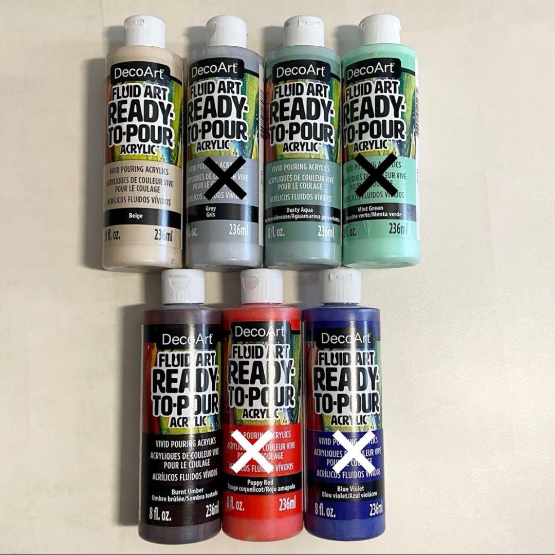 デコアート 236ml ポーリングアート フルイド たらし込み アクリル 絵の具