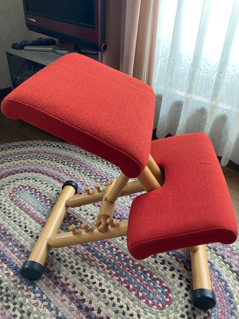 Stokke ヴァリエール　バランスチェア　マルチ　ニット生地　オレンジ