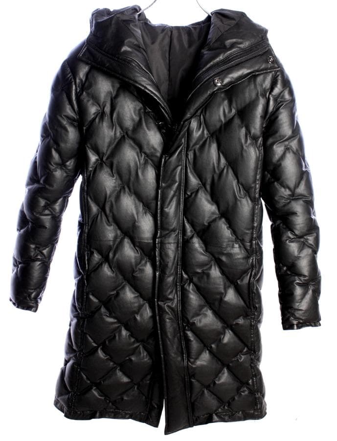 26万4000円 バックラッシュ カンガルー レザーダウンコートBACKLASH