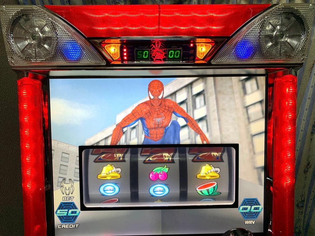 5号機 初代 スパイダーマン2 Sammy サミー コイン不要機 パチスロ実機
