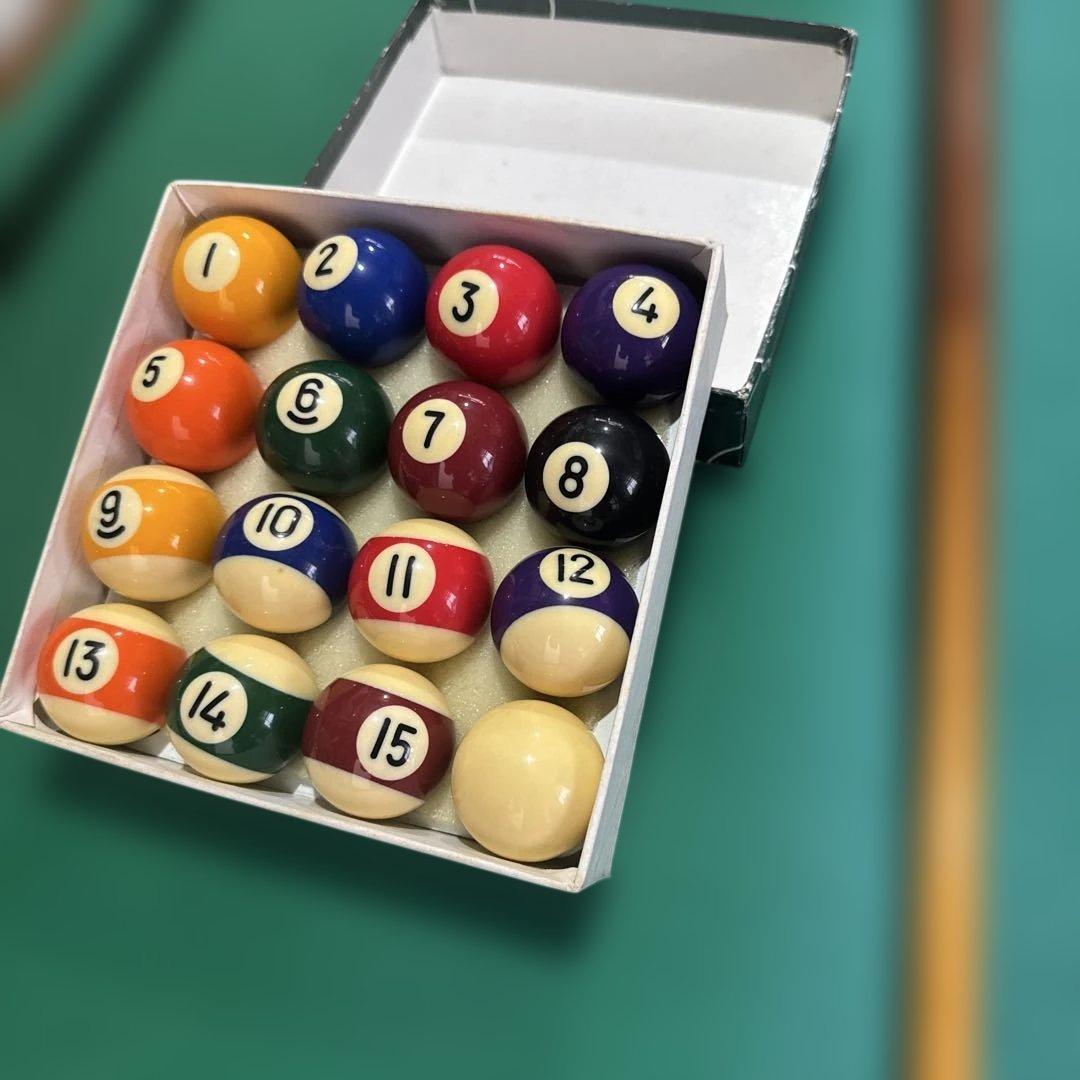 木製 コンパクトビリヤード テーブルセット 約92×50×20cm - メルカリ