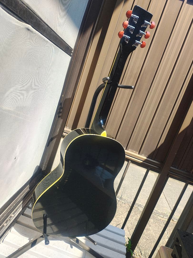 超美品 ニューヨーカー S.yairi YM-17/BK PU付エレアコ REN