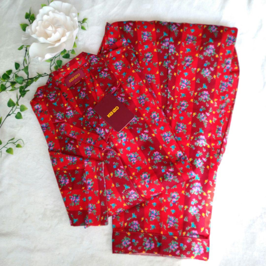 【新品】ケンゾー kenzo パジャマ ルームウエア 花柄 総柄 M