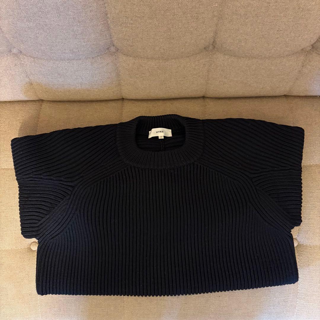 HYKE ハイク プルオーバー ニット サイズ1 ブラック