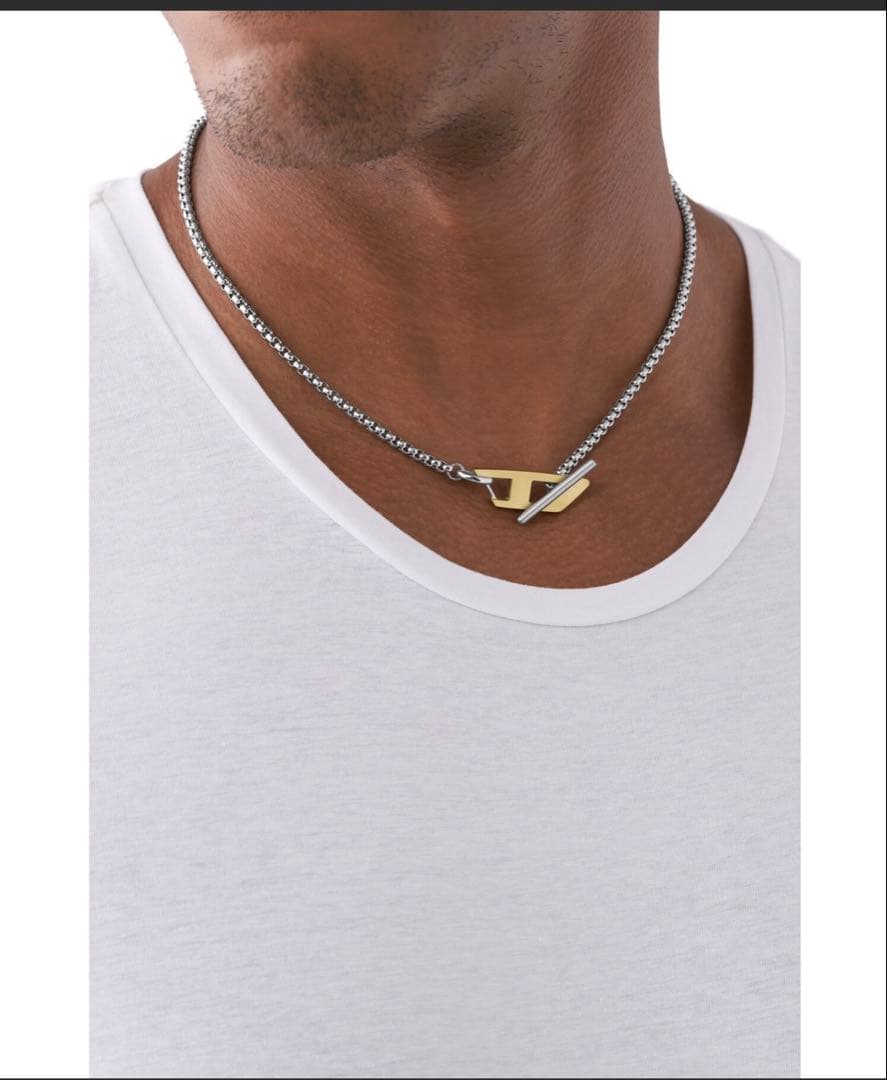 ユニークロゴモチーフ ネックレス シルバー/ゴールド シルバー ロックモチーフネックレス GP（ネックレス） | COCOSHNIK