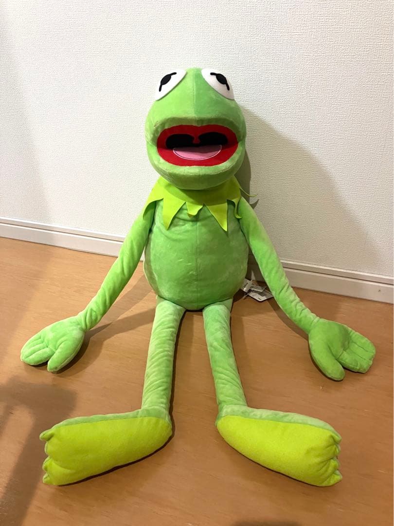 【セサミストリート】Disney ディズニー　カーミット 超特大 ぬいぐるみ