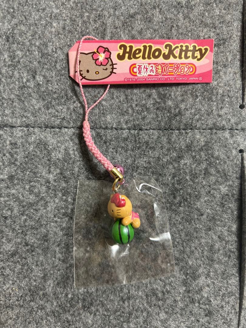 【レア】ハローキティ　夏休み海バージョン　限定　ご当地　根付け　キーホルダー