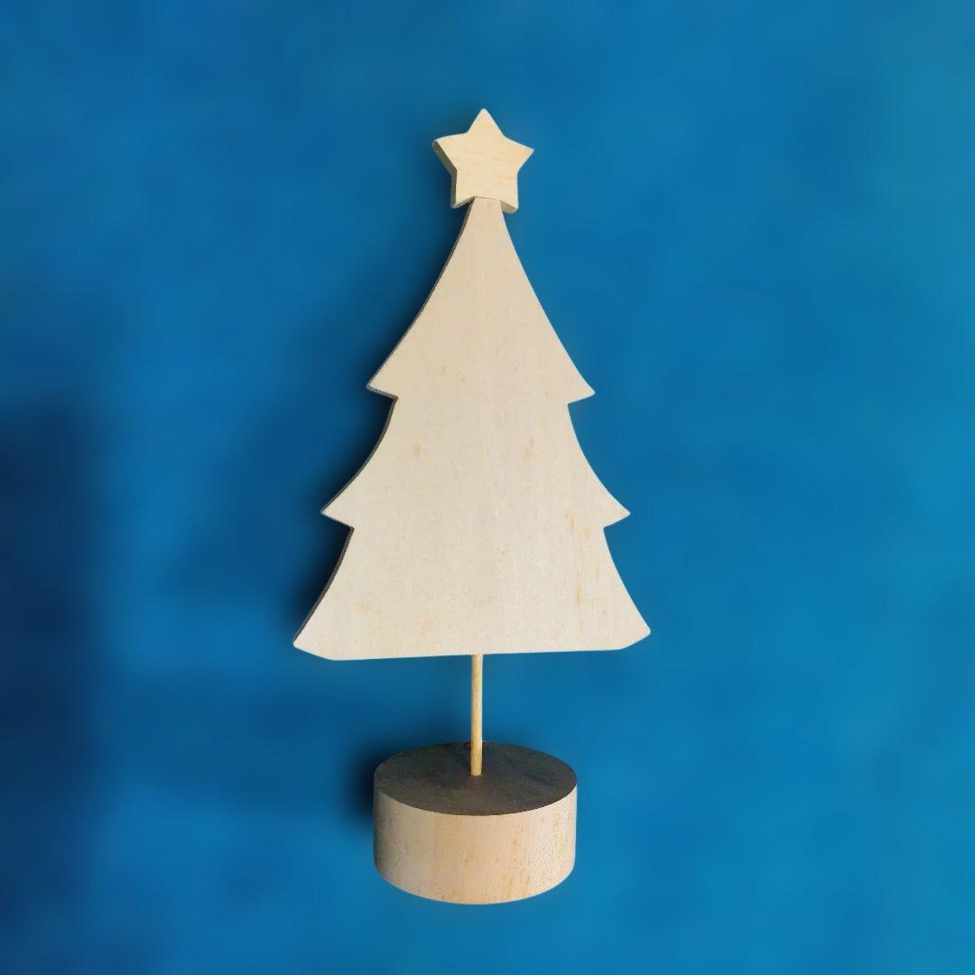 木製クリスマスツリー トールペイント 白木 - メルカリ