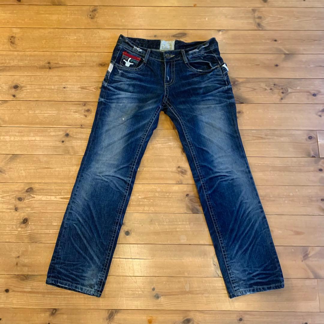 ロリータ LOLITA JEANS 奈良美智 コラボ 刺繍ロゴ ジーンズ デニム