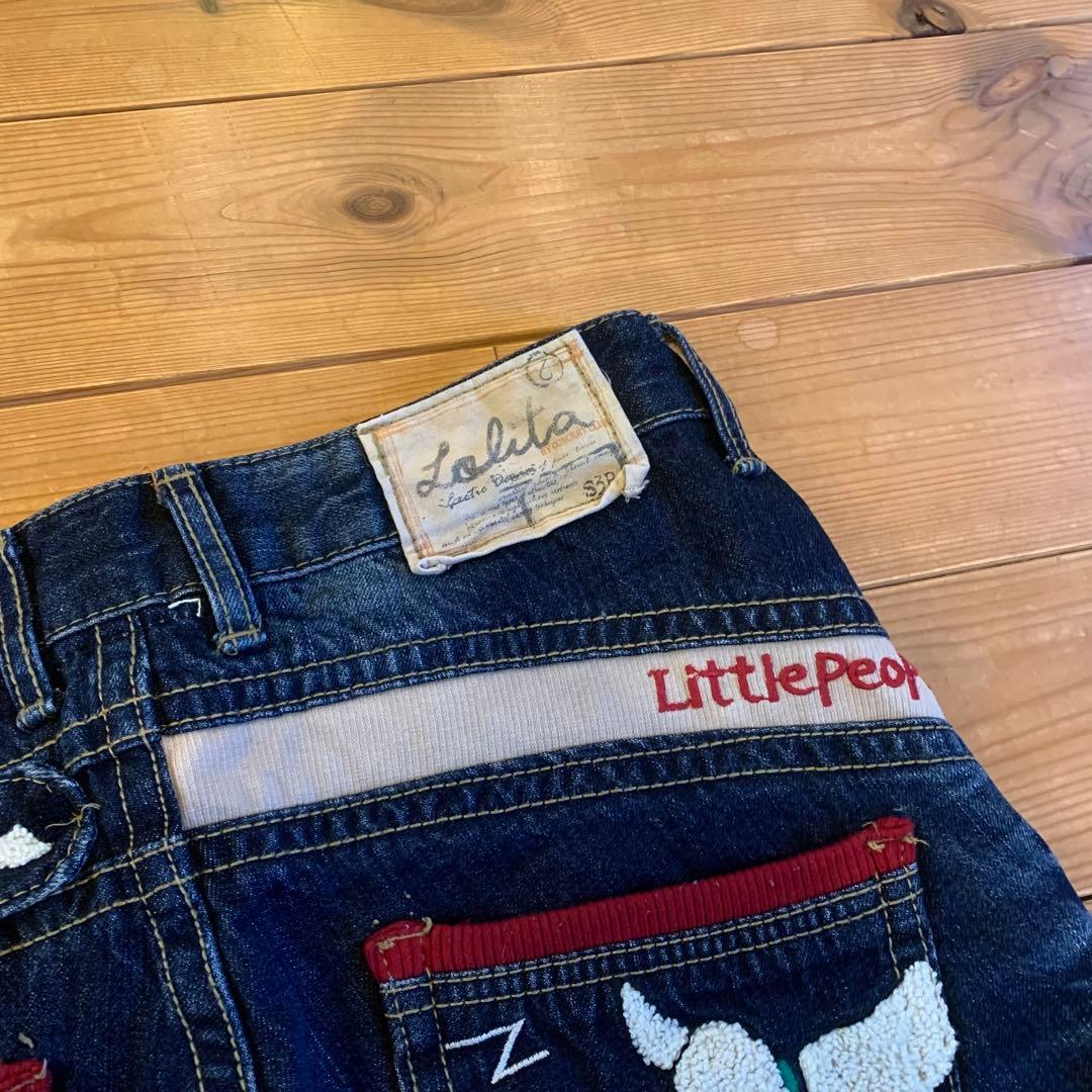 ロリータ LOLITA JEANS 奈良美智 コラボ 刺繍ロゴ ジーンズ デニム