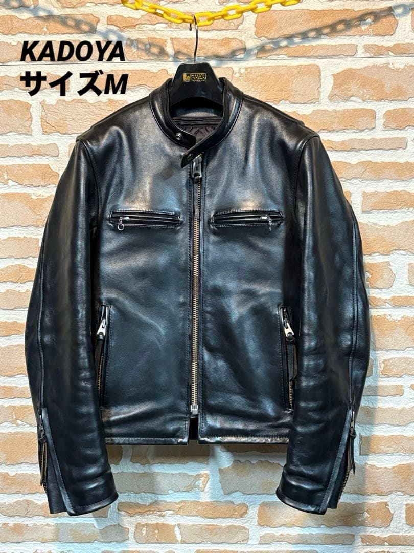 カドヤ／KADOYA／K’ｓLEATHER ／シングルライダース ／黒／M ／革 カドヤ（KADOYA） KADOYA MVS-F カドヤ公式ショップ シングル