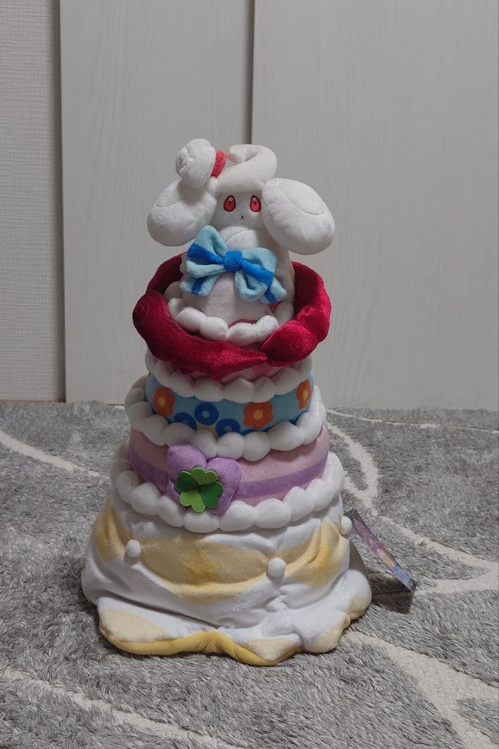 タグ付美品 ポケセン限定 マホイップ キョダイマックスのすがた ぬいぐるみ