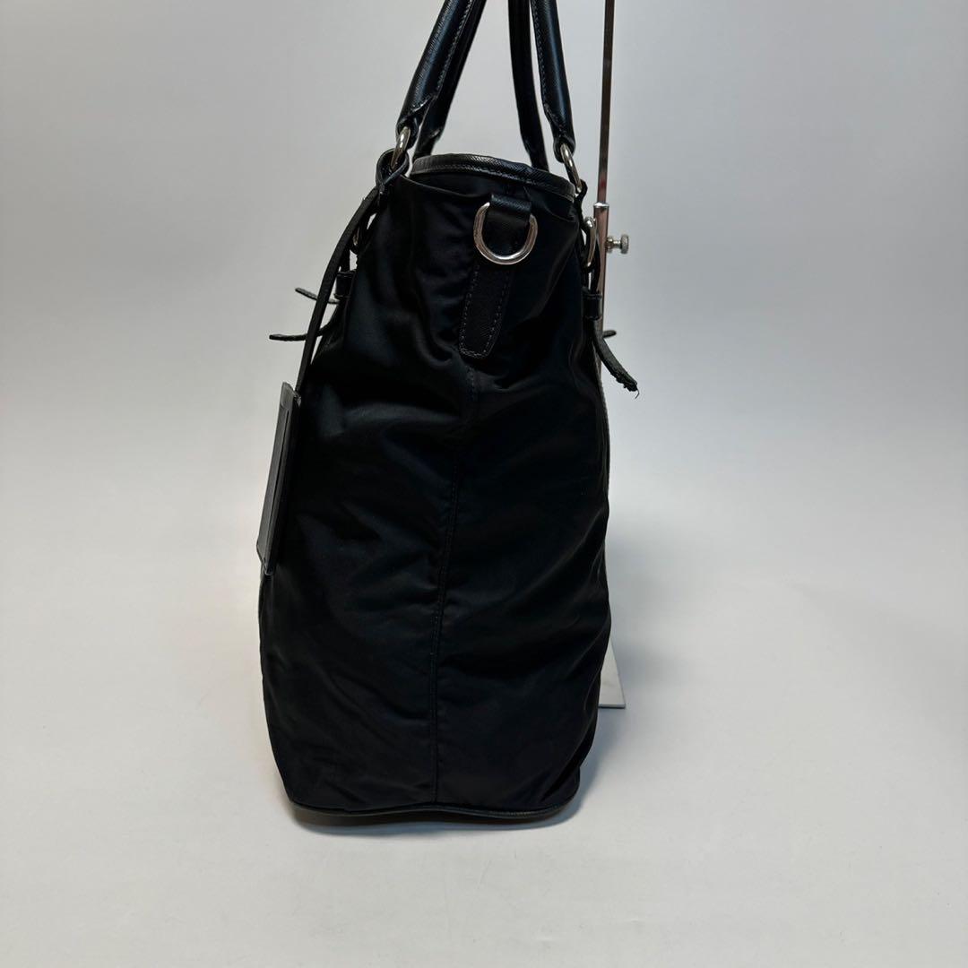 o01 【近年モデル】プラダ 三角ロゴブラック ロゴベルト2way