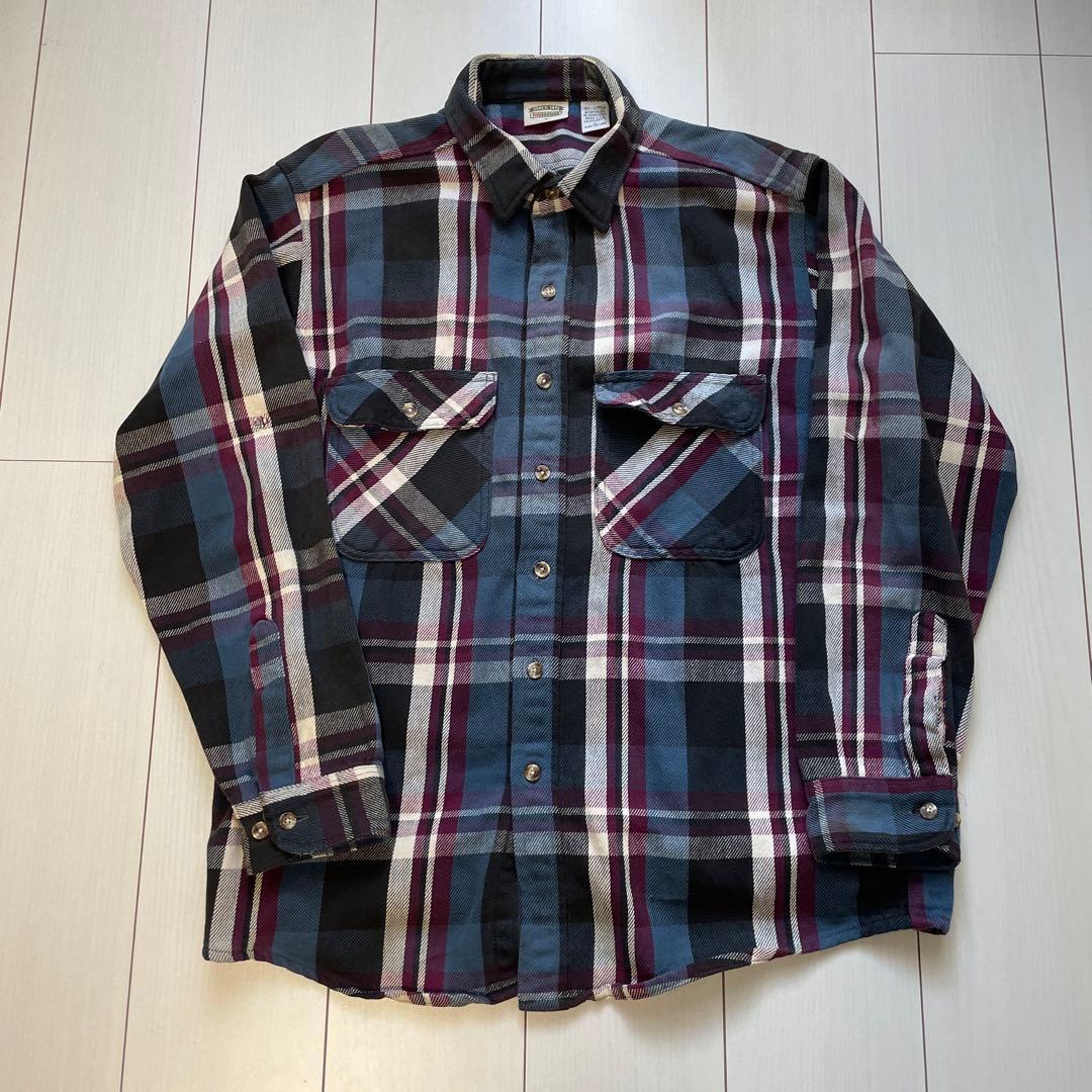 90s USA製 Five Brotherファイブブラザー ネルシャツ - メルカリ