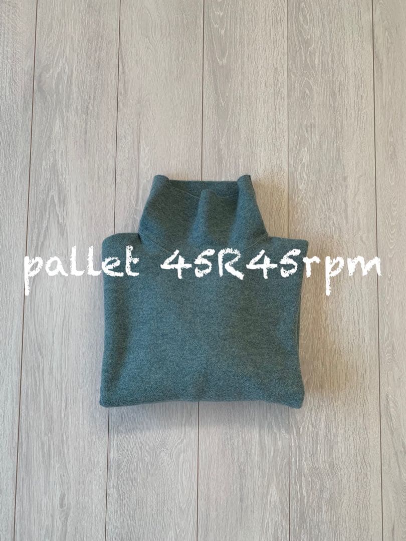 45R45rpm フロート縮絨のタートルネック