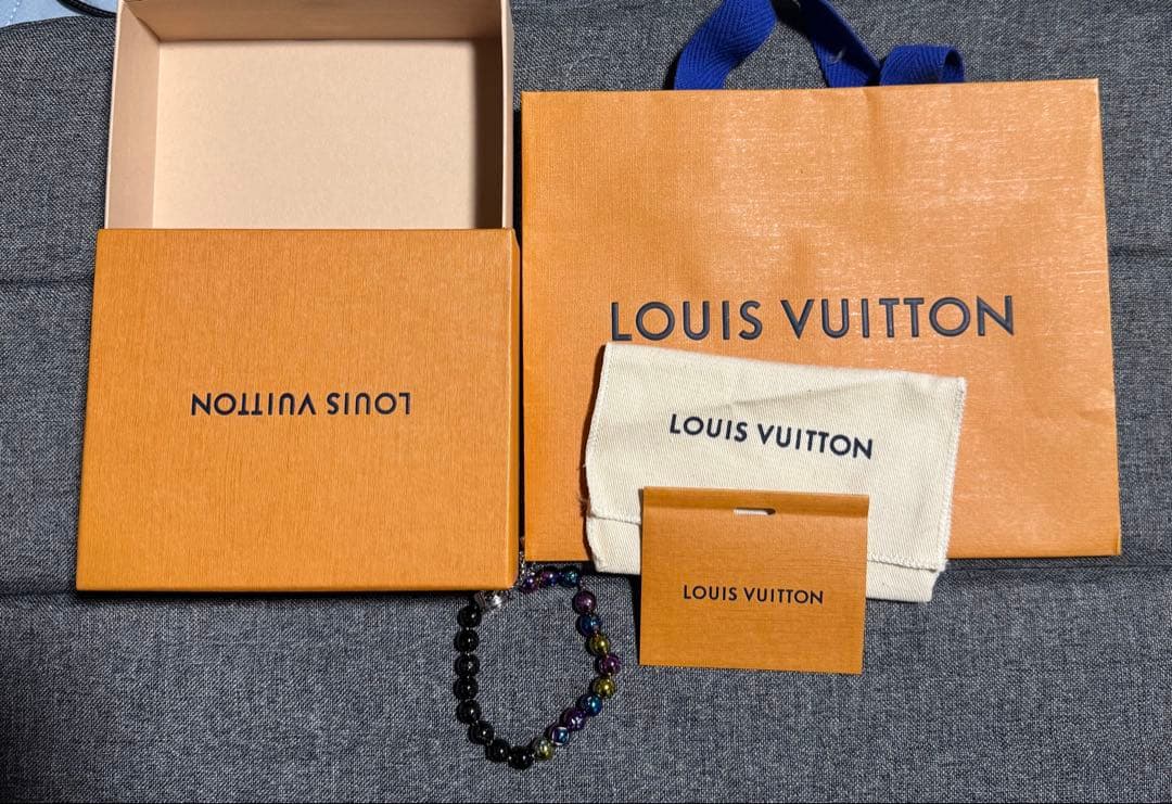 LOUIS VUITTON ビーズ ブレスレット ブラスレ モノグラム