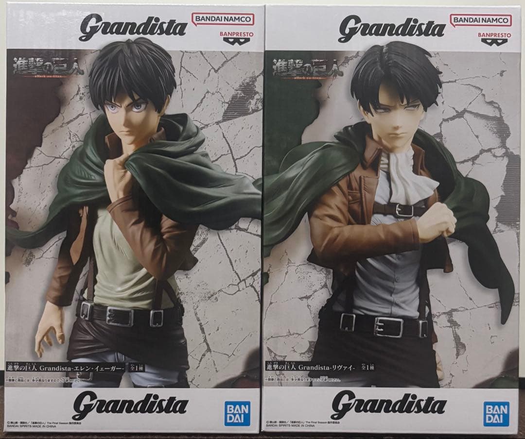 進撃の巨人 Grandista エレン リヴァイ セット - メルカリ