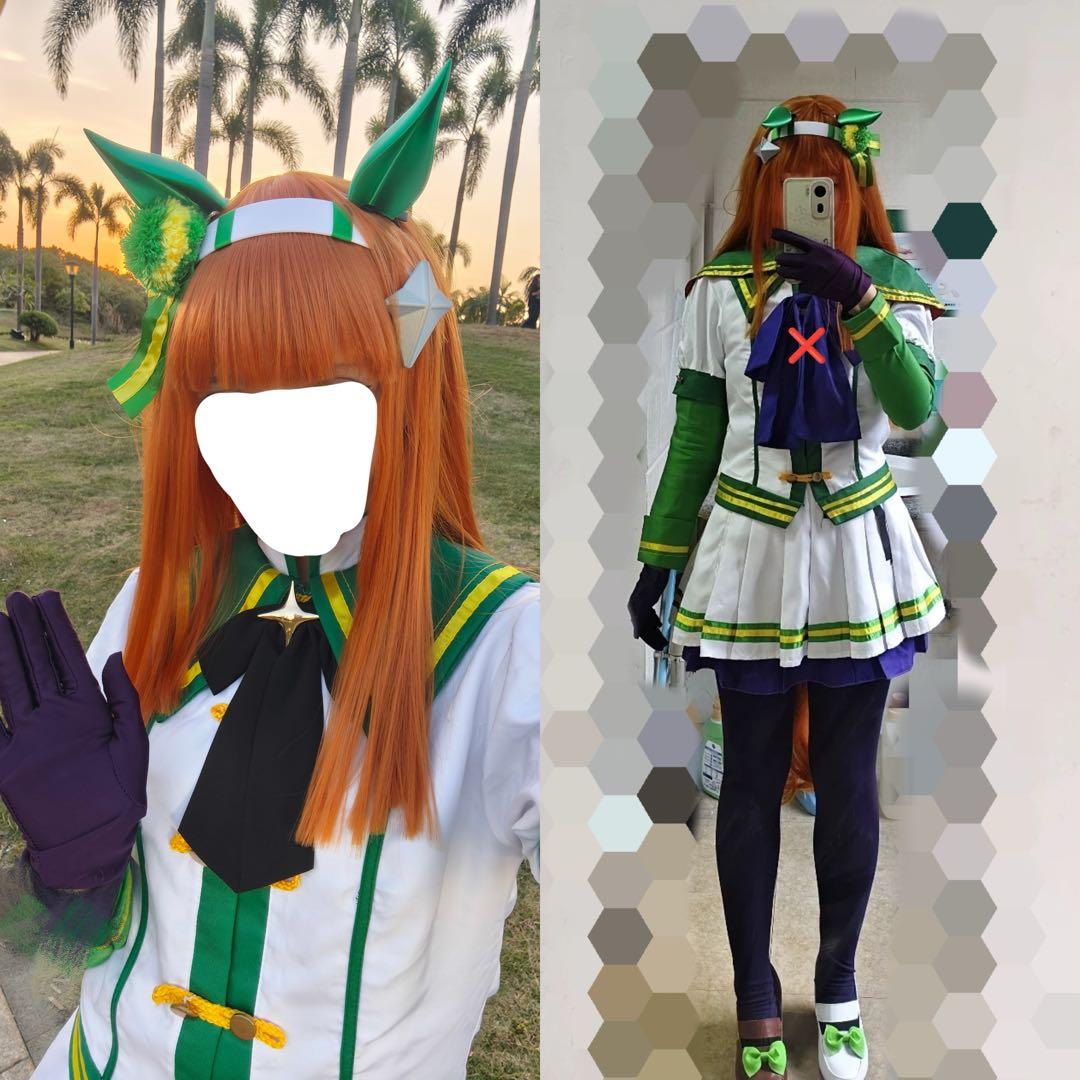ウマ娘 プリティーダービー サイレンススズカ コスプレ衣装 フルセット