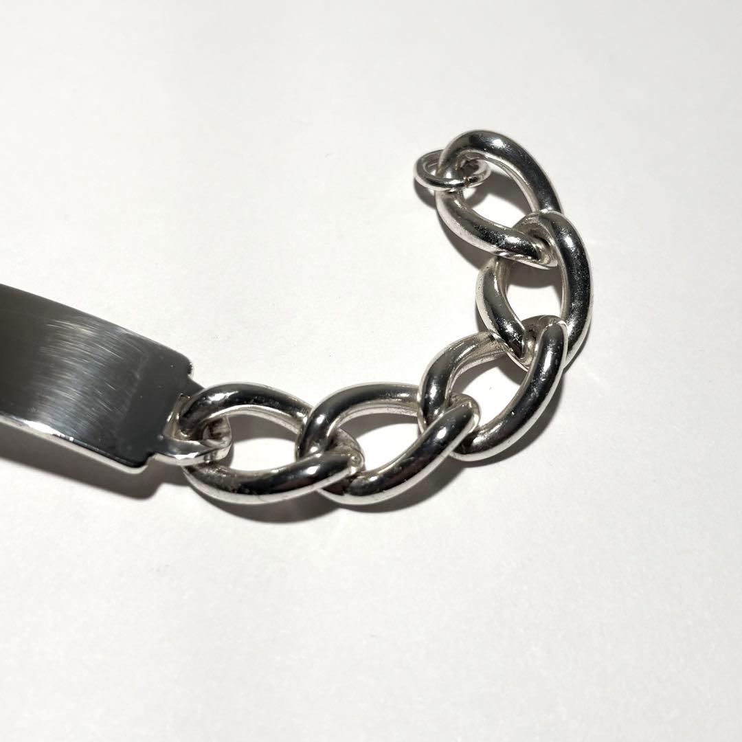 イギリス 1976年製 英国 ヴィンテージ IDブレスレット シルバー925