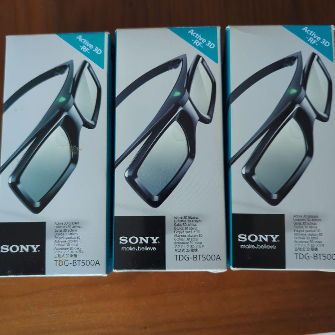 SONY 3Dメガネ TDG-BT500A 3個 + 3D映画17本セット