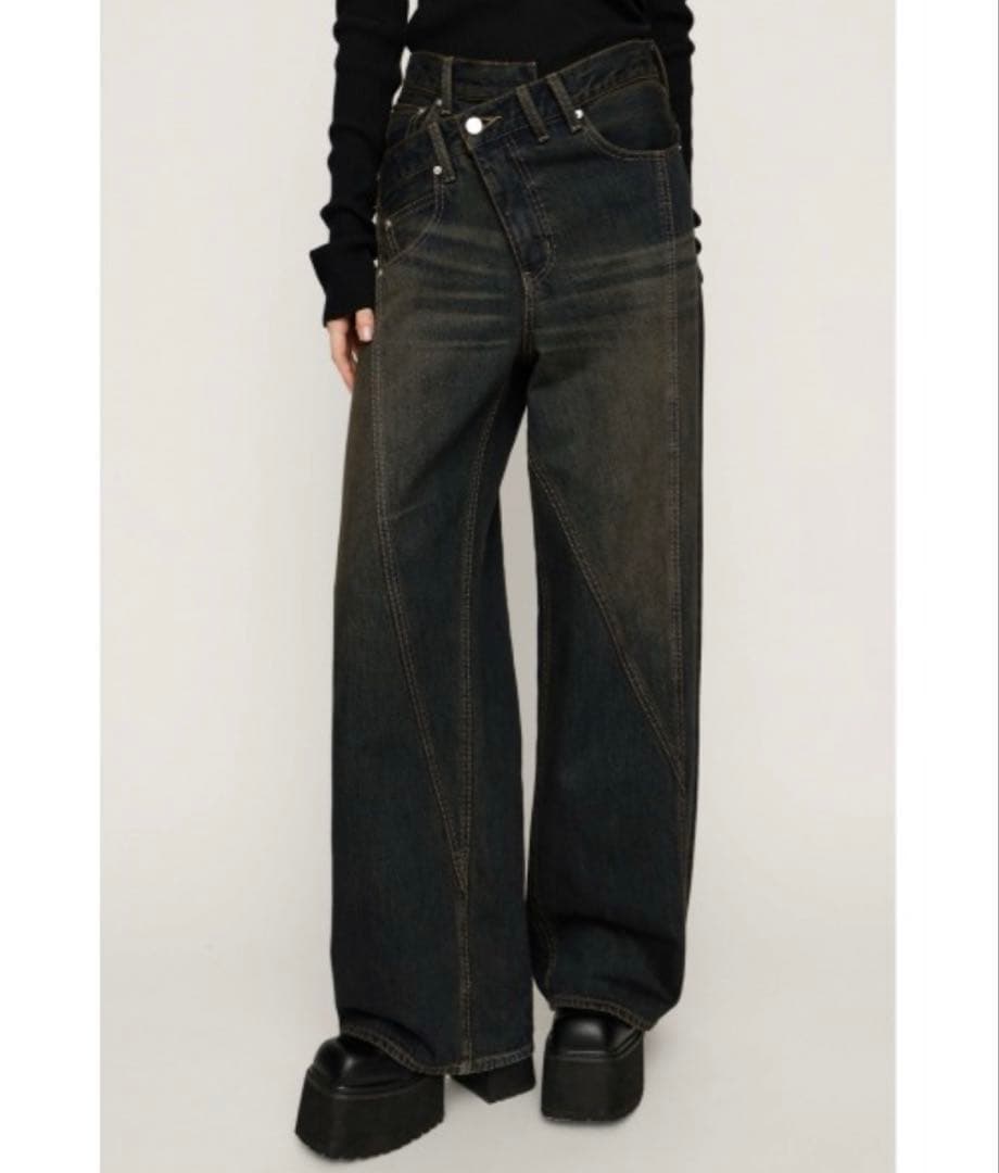 パンツ sly J/W SWITCHING STRAIGHT PT 1