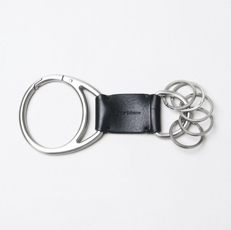 エンダースキーマ/キーフック/ブラック/カウレザー/キーリング/ユニセックス