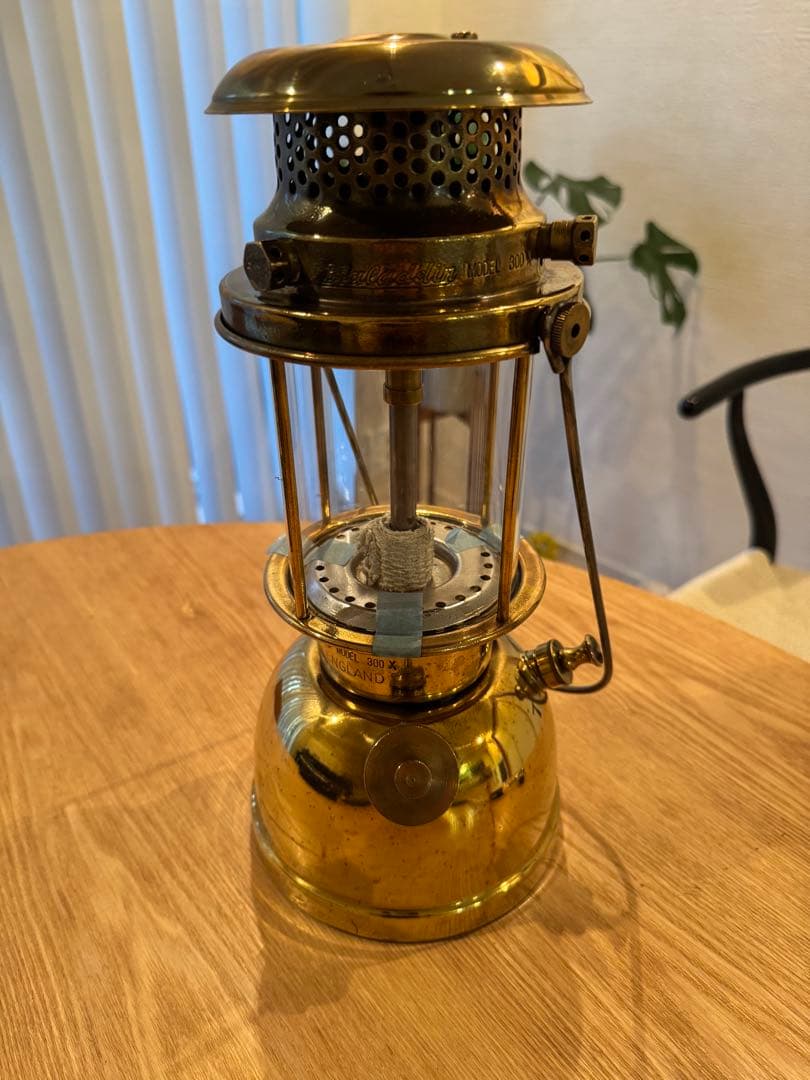英国製 Bialaddin 300X 真鍮 ヴィンテージ 加圧式灯油ランタン
