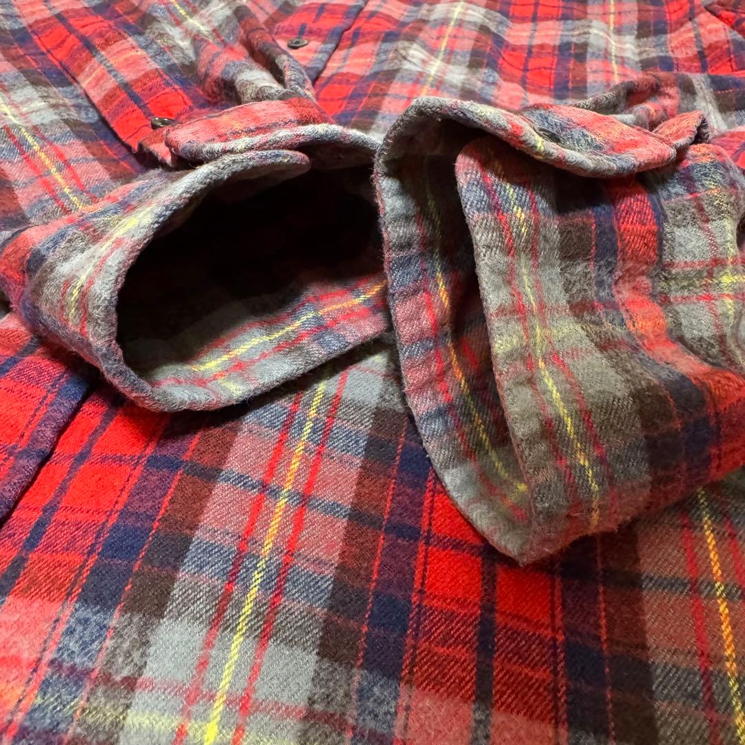D.C.WHITE IVY B.D.Tartan RED M チェック シャツ