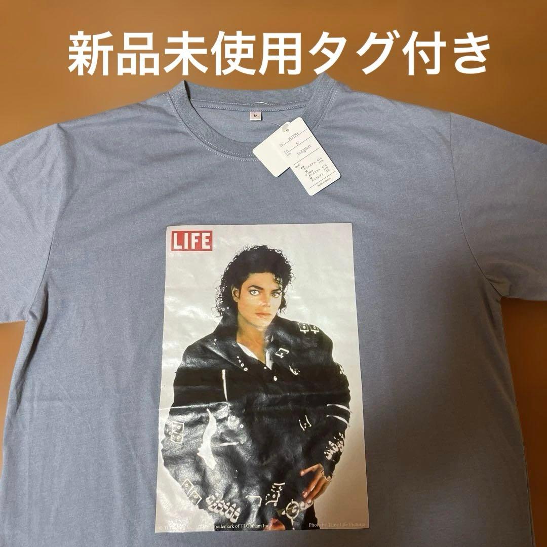 LIFE マイケルジャクソン Tシャツ グ マイケルジャクソンプリントT