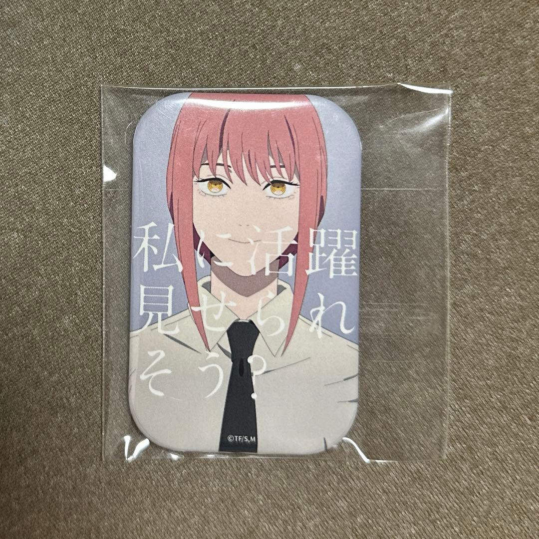 チェンソーマン　マキマ　スクエア缶バッジ チェンソーマン 中国 上海 ジャンプショップ スクエア 缶バッジ マキマ