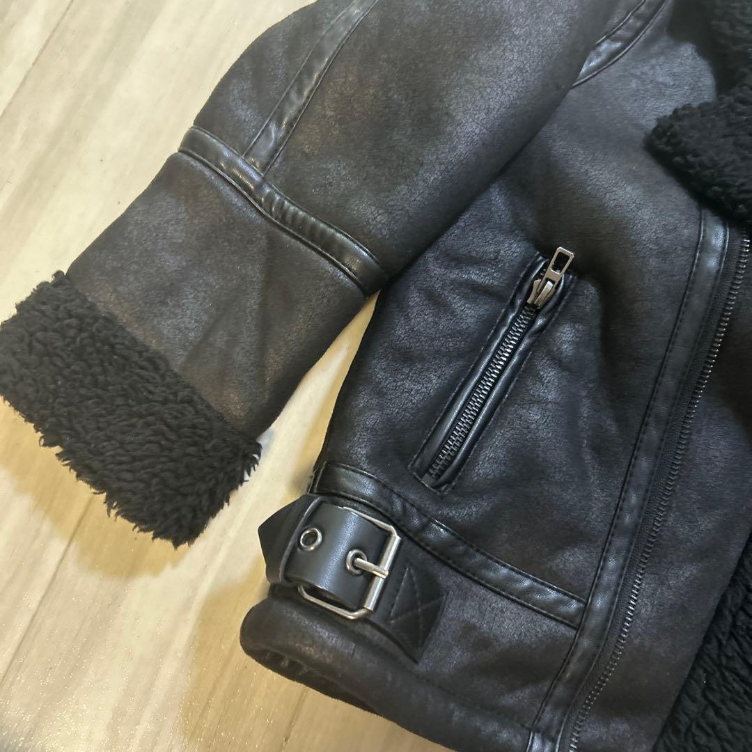 ZARA シェルパ襟付きジャケット 116cm size6 - メルカリ