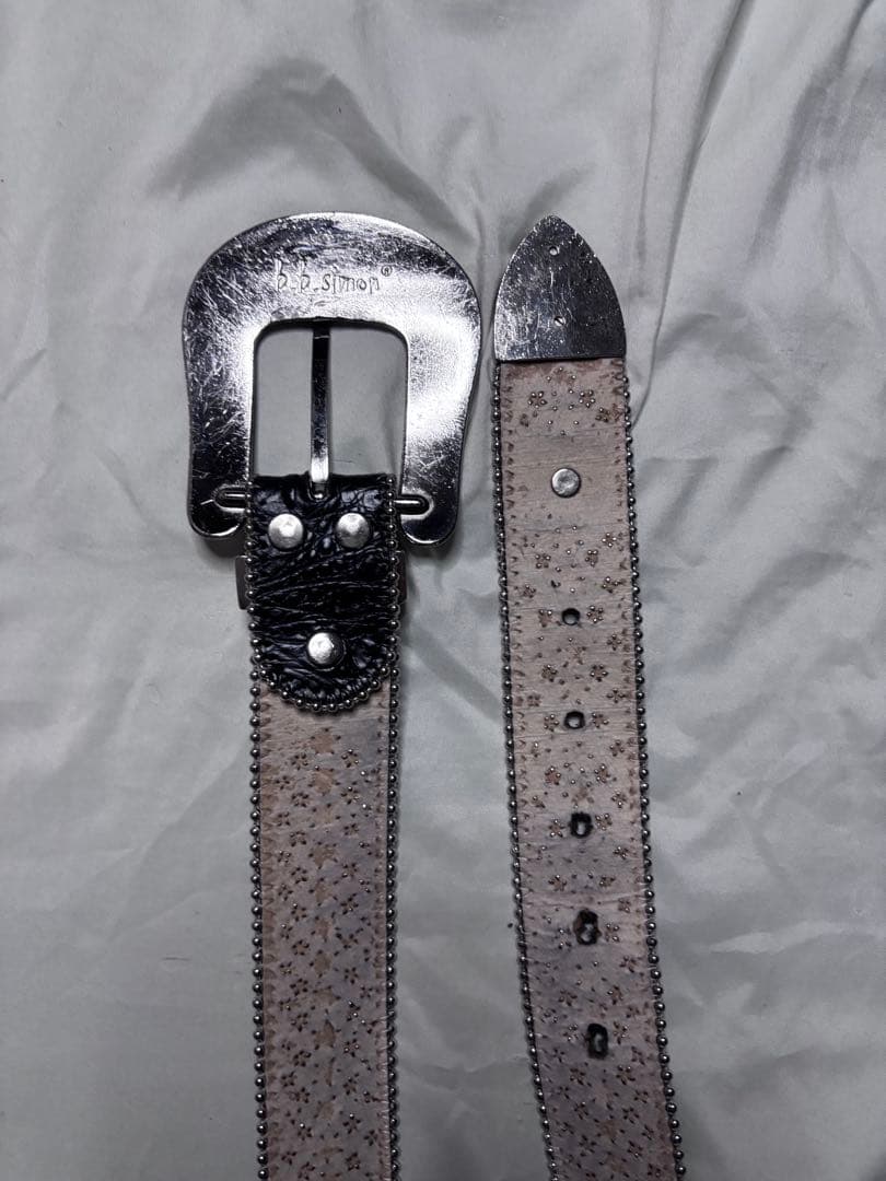 b.b.simon 黒 ベルト