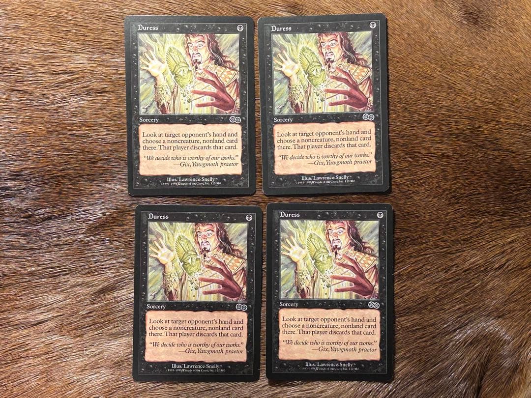 MTG 強迫 Duress 4枚セット 英語 USG 初版 - メルカリ