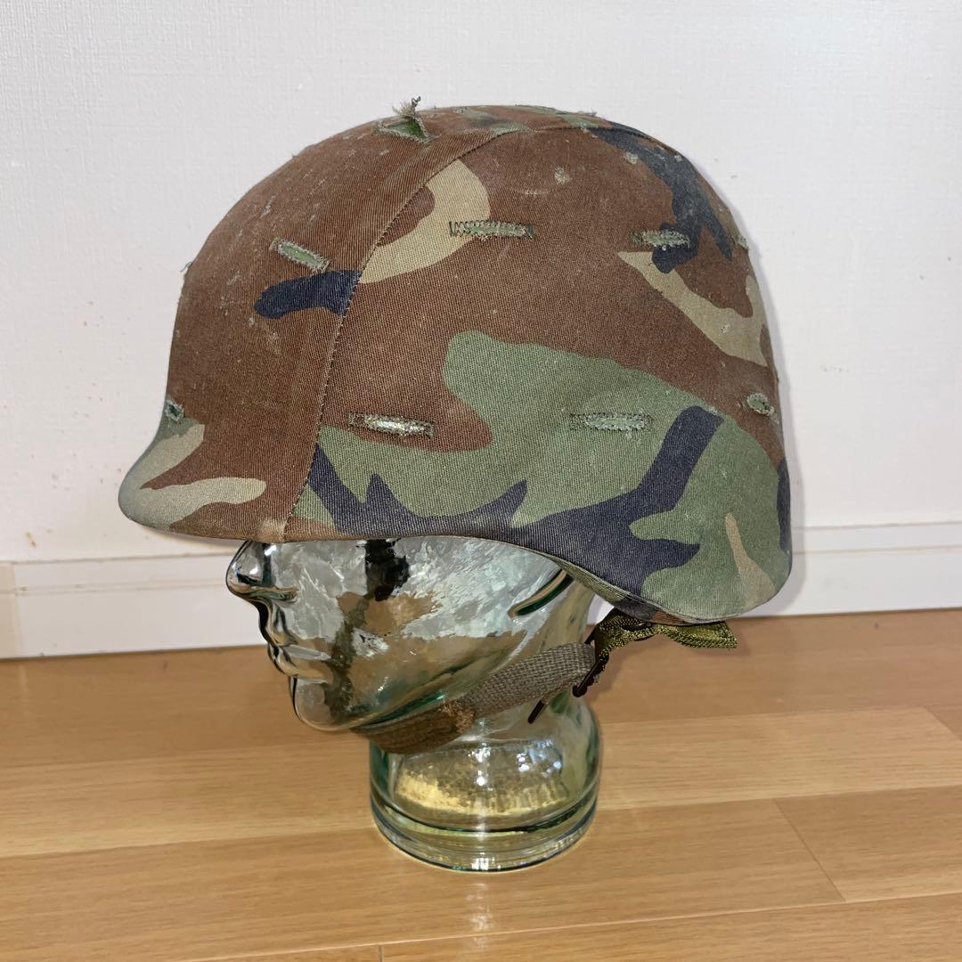 米軍実物1985年製 PASGTフリッツヘルメット　Ｌサイズ中古品　送料無料