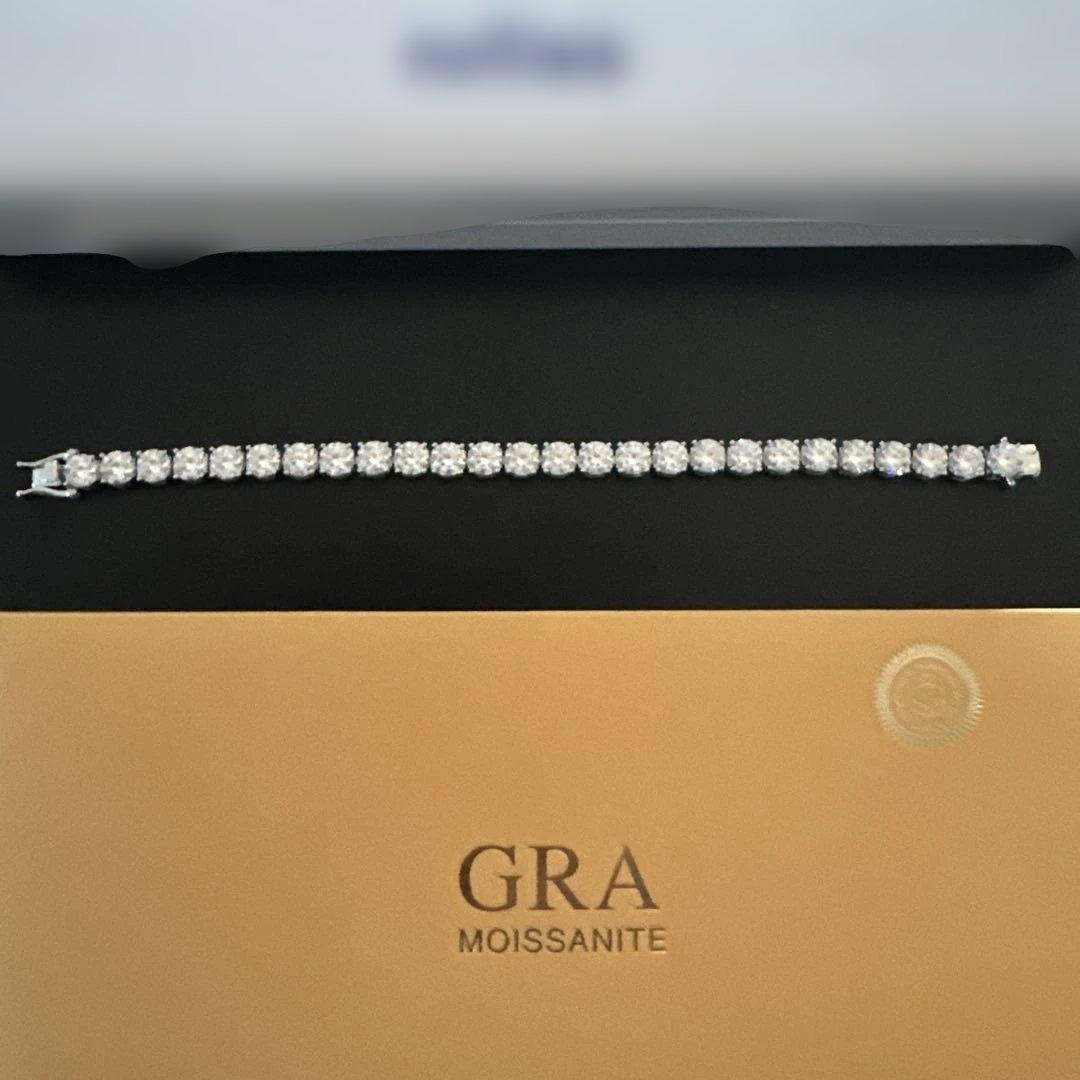 refind モアサナイト ブレスレット　19cm 6.5mm 定価3万8千円