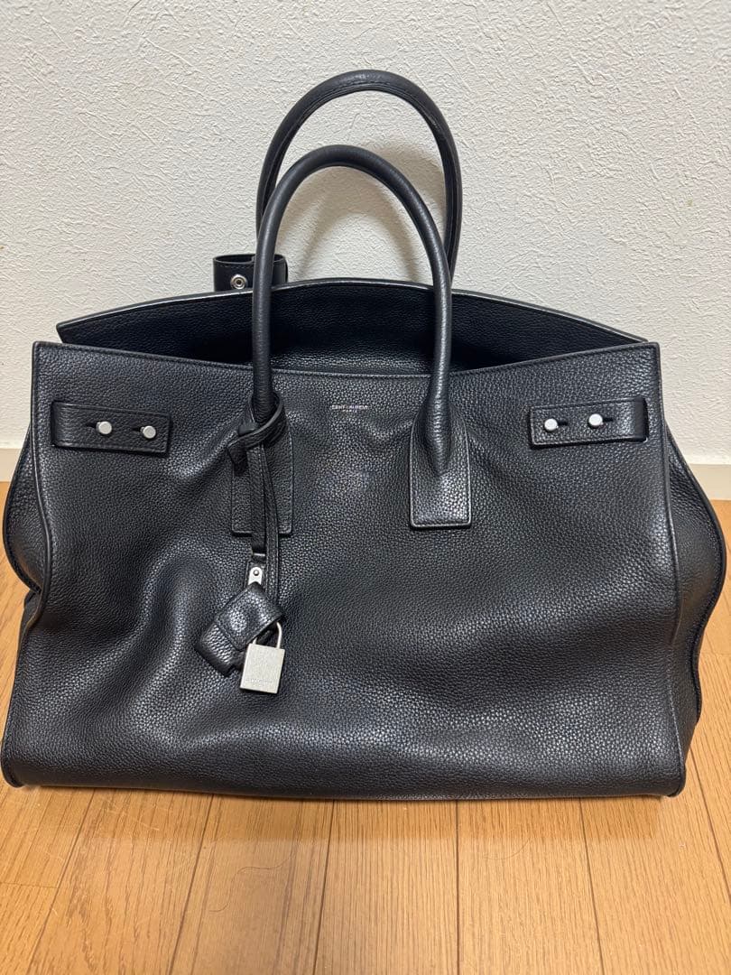 サンローラン 2way ショルダー サックドジュール ラージ　黒