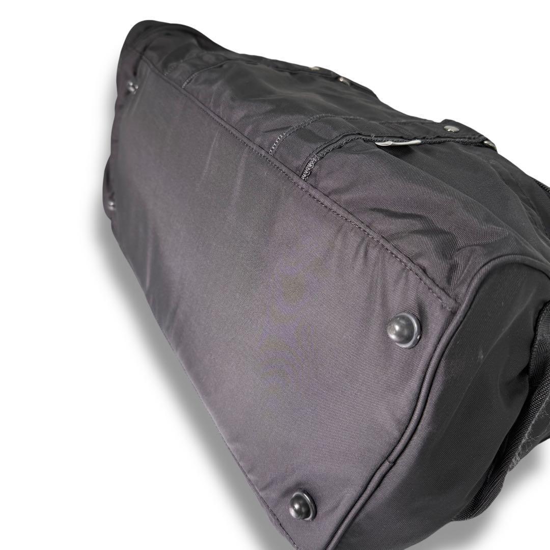 《美品》agnes b. VOYAGE 2way　ボストンバッグ　ナイロン　黒