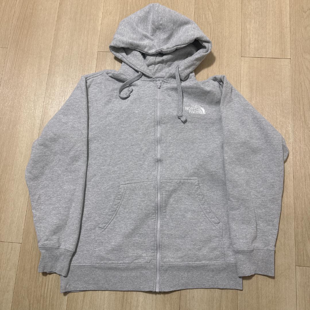 THE NORTH FACE L フルジップパーカー フーディ グレー 裏起毛 - メルカリ
