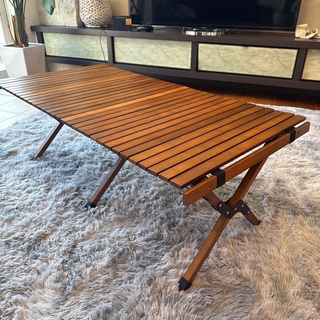 Hilanderロールトップテーブル 120cm ダークブラウン - メルカリ