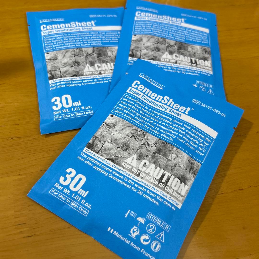 値下げ不可スーパージェクション★セメンシートマスク 30ml 3枚セット