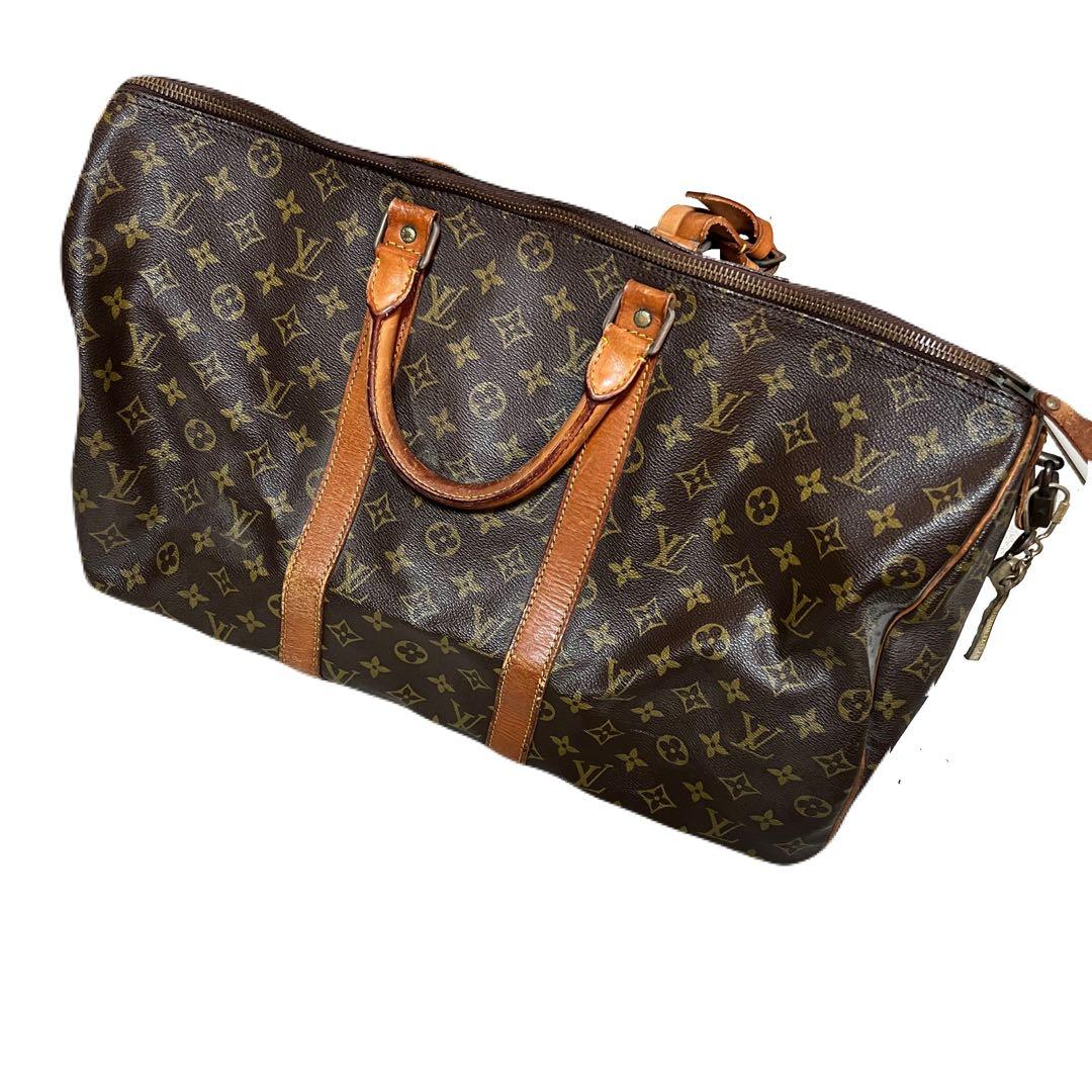 Louis Vuitton モノグラム ボストンバッグ キーポル50 製造番号有 ルイヴィトンのキーポル50（M41426）！シリアルナンバーの場所 ｜ 質