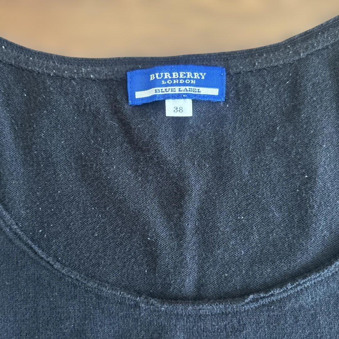 BURBERRY BLUE LABEL ブラックタンクトップ 38 - メルカリ