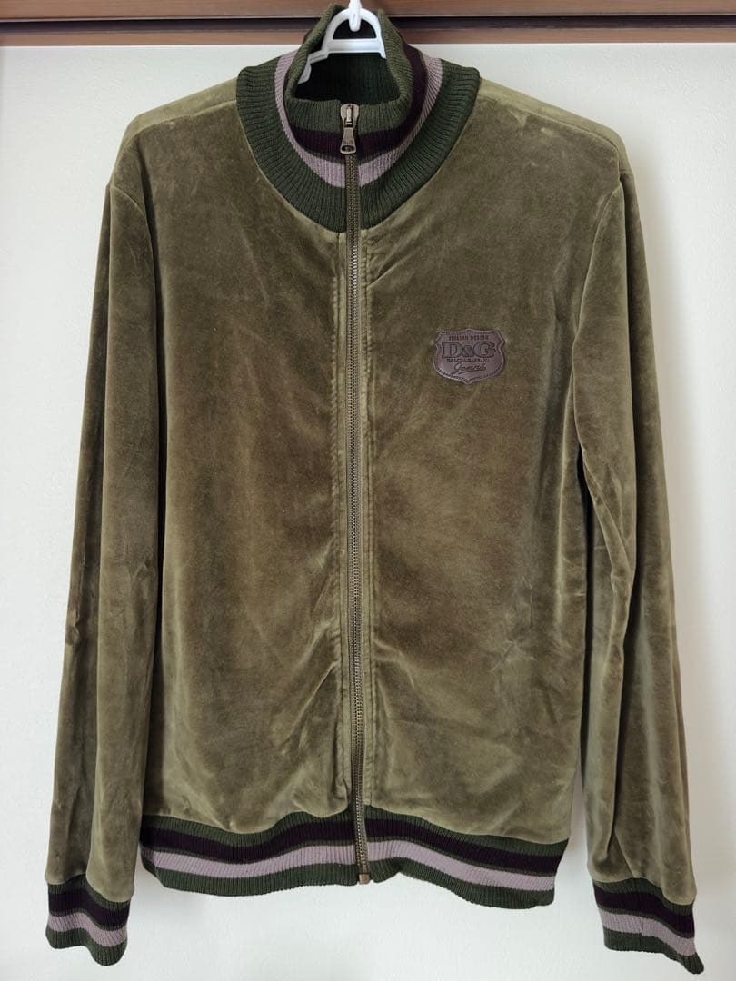 【期間限定値下げ中】D&G ドルチェ＆ガッバーナ ベロア ジップアップ　美品