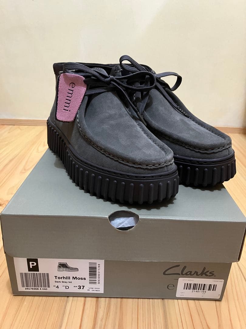 emmi×Clarks コラボTorhill Moss グレー 23.5cm