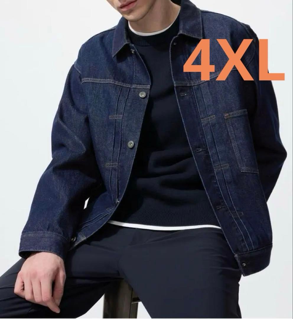 UNIQLOユニクロ 4XL デニムトラッカージャケット 68Blue 新品 - メルカリ