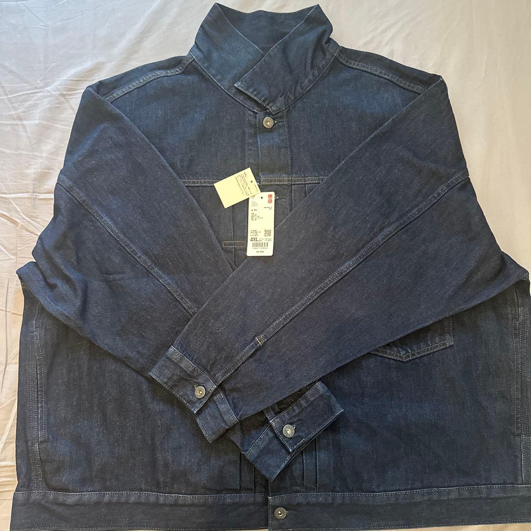 UNIQLOユニクロ 4XL デニムトラッカージャケット 68Blue 新品 - メルカリ